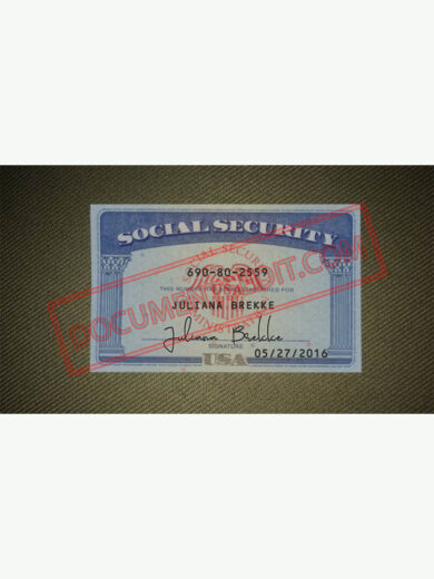 Social Security Card Template 60 f